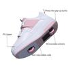 Boys and Girls Roller Skates Double Wheels Detachable Walking Roller Skating Dual-purpose Fashionable Outdoor Sports Shoes