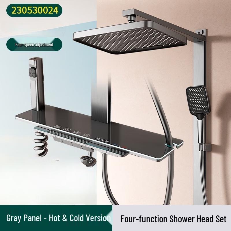 

LANGZHIWEN Pressurized Shower Head with Smart Ambient Light