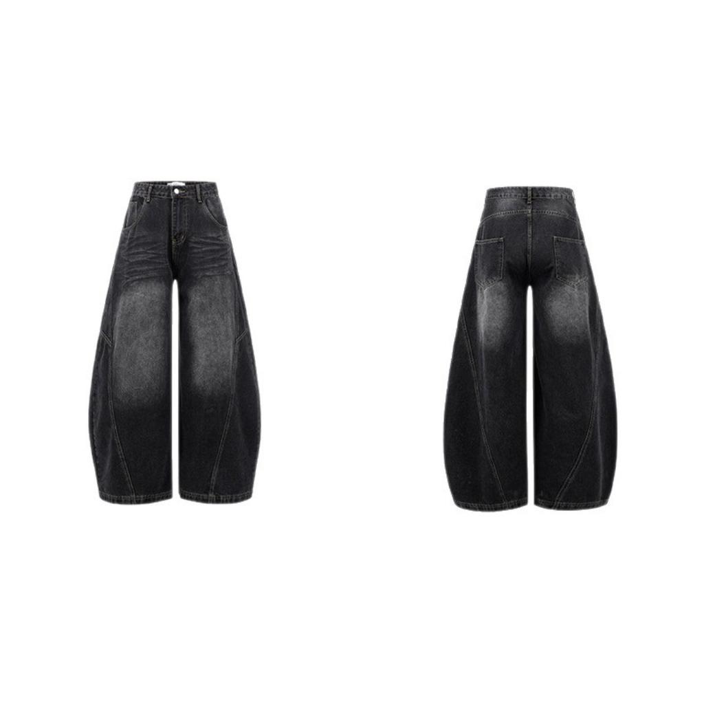 ZYLLO Baggy Jeans Unisex Y2K Trendy Casual Wide Leg Denim Pants High Street Oversize Trousers American Style Streetwear Fashion