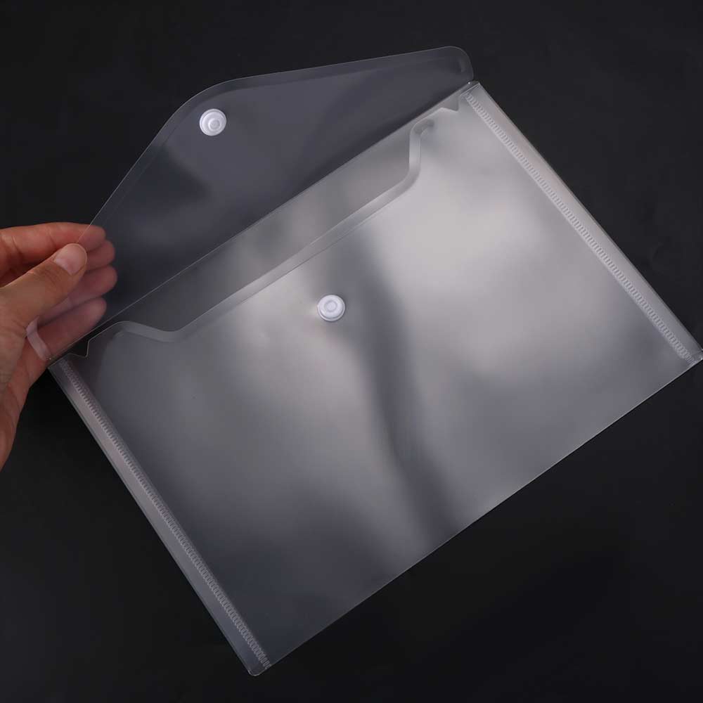 Wallet Office Plastic Paper Storage Folders Document Bags File holder File Bag A5/A4 Transparent