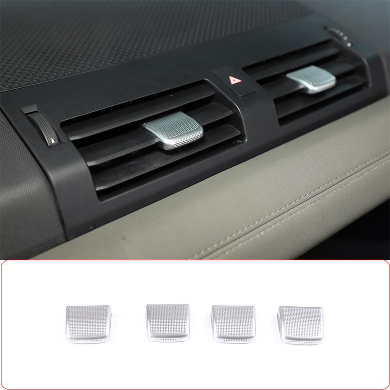 For Land Rover Defender 90 110 2020-2024 ABS Chrome Car Central Control Air Outlet Adjustment Lever Cover Decorative Accessories