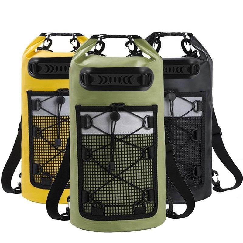 Waterproof Reflective PVC Dry Bag for Camping, Beach, and Swimming