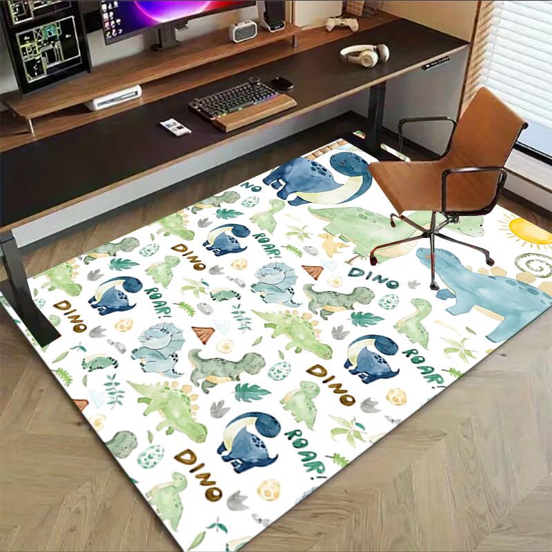 1PC Dinosaur Sun Extra Large Non-Slip Floor carpet, Office, family, bedroom, Studio - Large Area RugJ0392