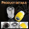Wheel Lock Lug Nut kit 1/2-20 Thread Size Anti Theft, Compatible with F-150 B250 G1500 Mustang & Wrangler Comanche Liberty CJ5 CJ6 & Cherokee Century