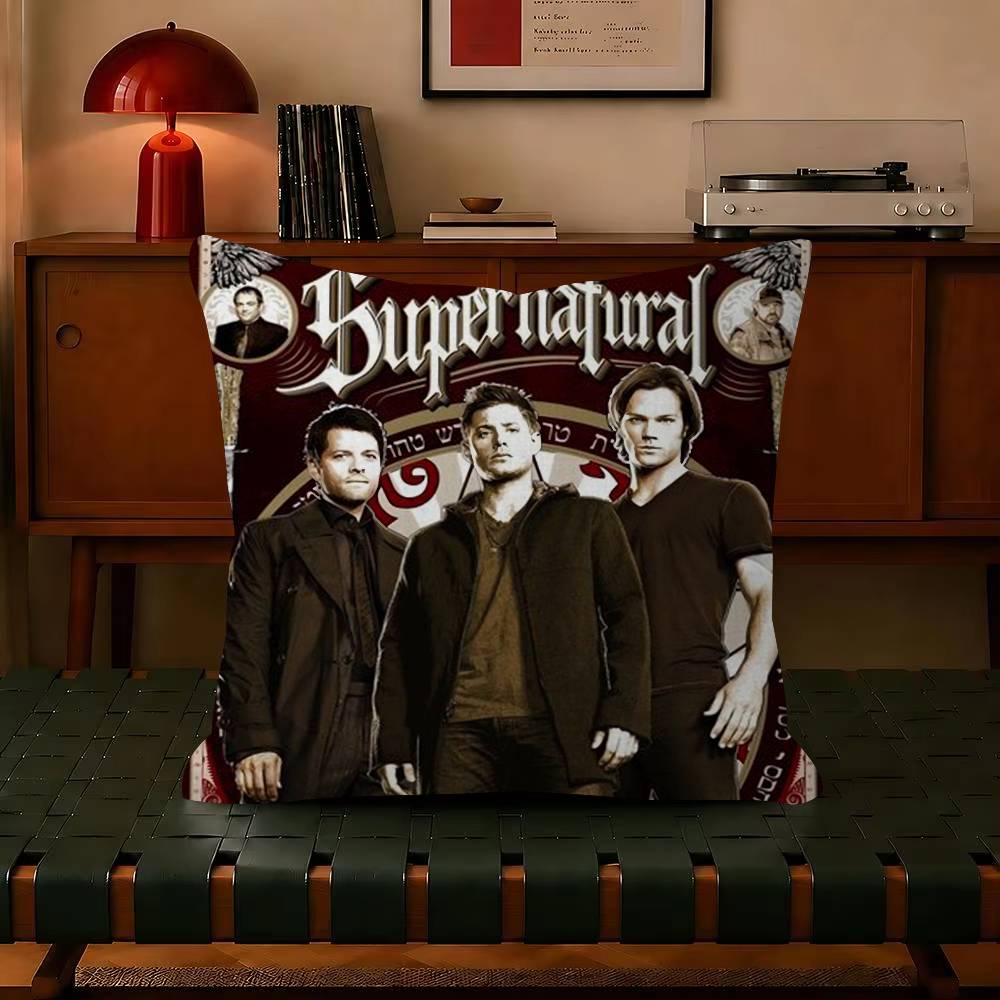 Custom Supernatural Pillowcase Trendystyle decorative throw pillow cover insert not included fauxembroidery design