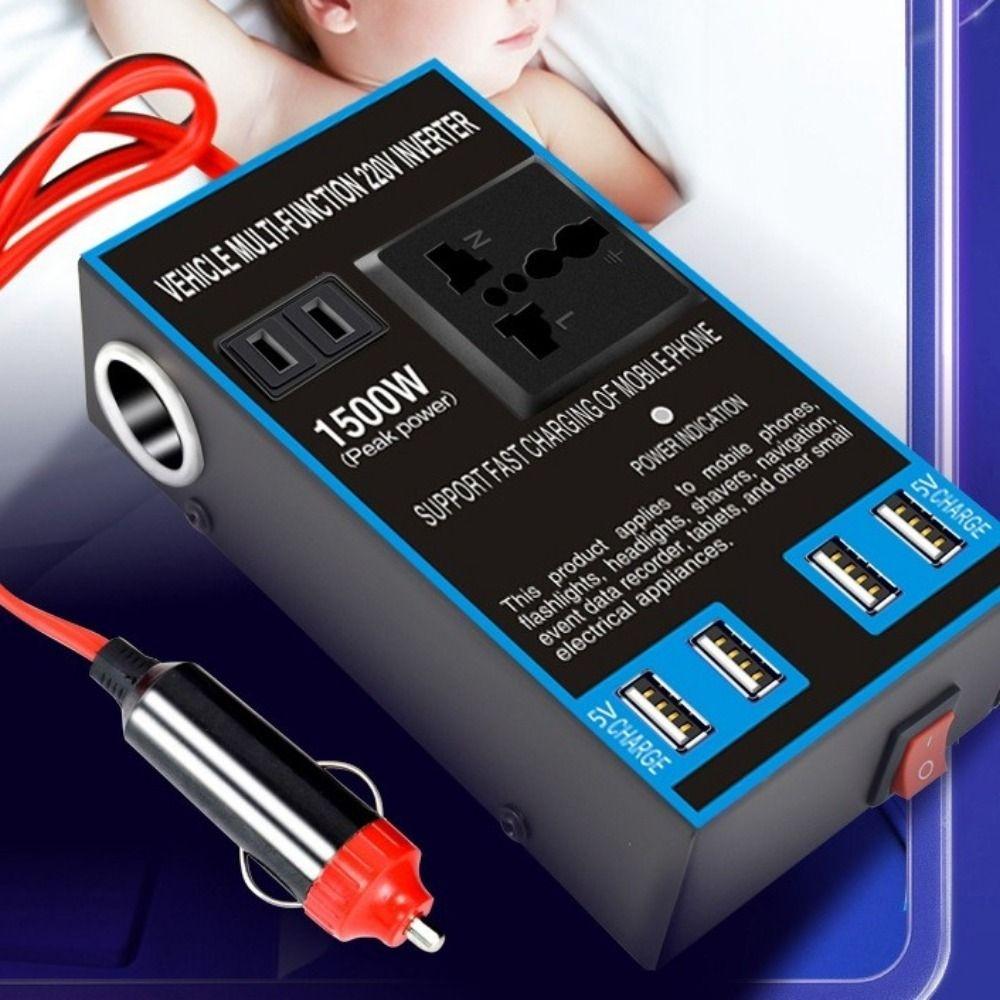 DC 12V 24V to AC 110V 220V Universal Car Converter High Power Car Power Adapter Outdoor Power