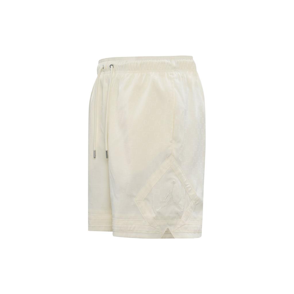 Jordan Solid Color Casual Drawstring Straight-Leg Shorts Men Bottoms Light-Ivory FN0770-110