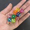 50Pcspack High Quality New 12Mm Acrylic Transparent D6 Point Dice #12 Round Corner Boutique Dice