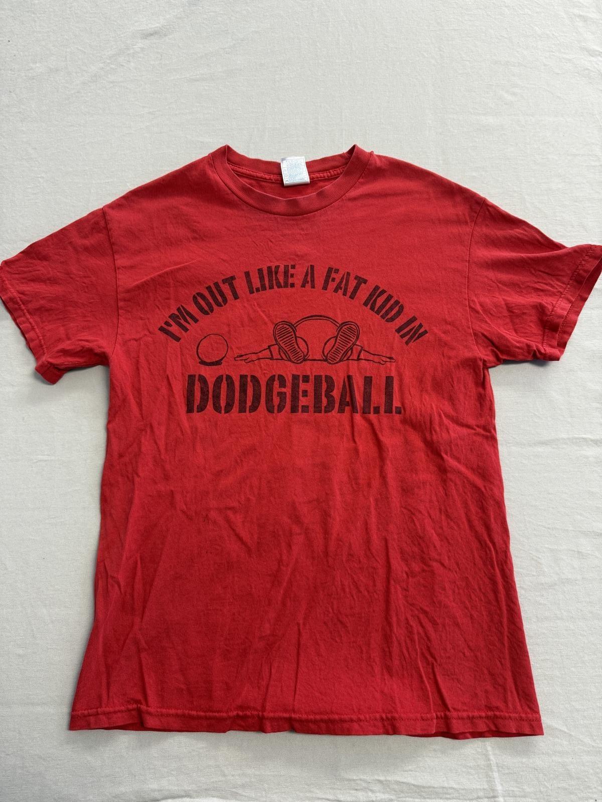 Vintage Dodgeball T-shirt Im Out Like a Fat Kid in Dodgeball M