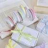 10yards/Roll Wave Edge Candy-Colored Plaid Ribbon 1CM Lace Checkered DIY Hair Accessories Gift  Cake Box Decor Bouquet Bow