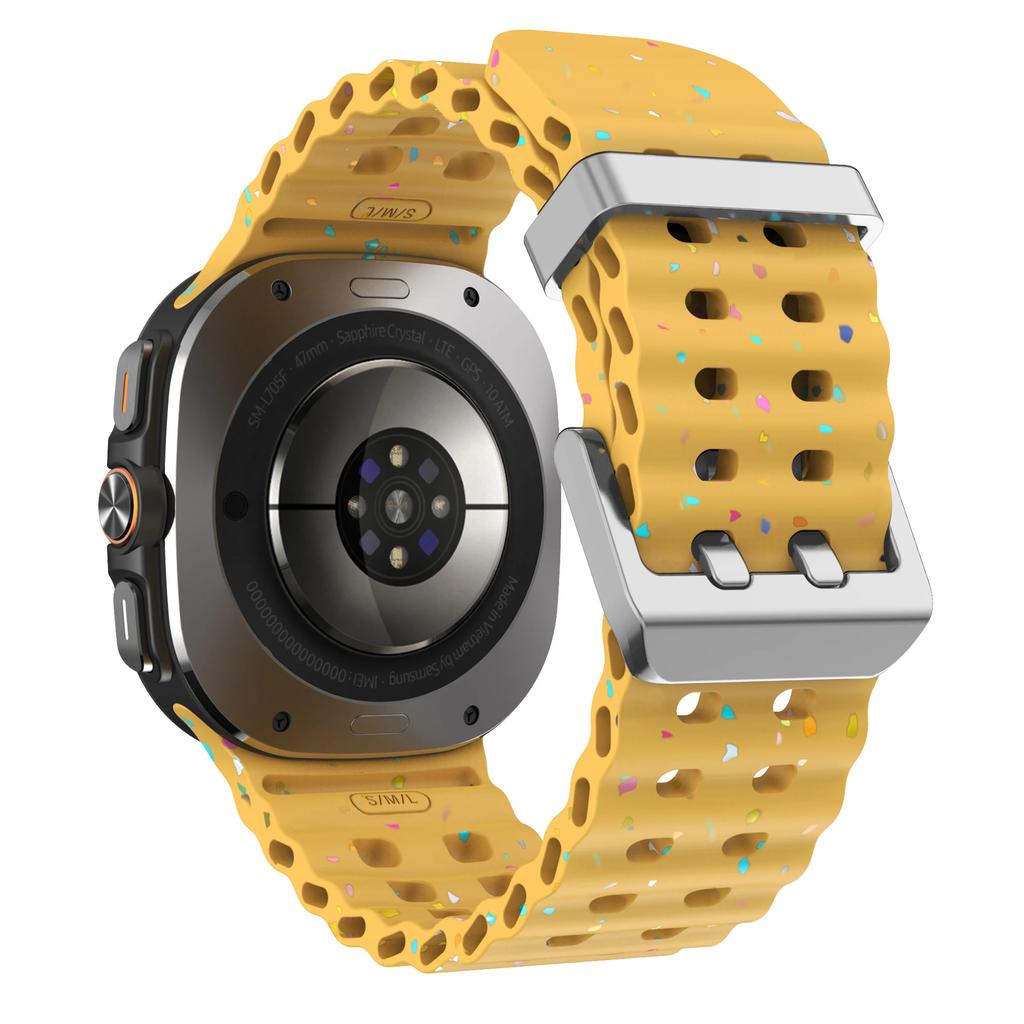 Marine Band Für Samsung Galaxy Watch 7 ultra 47mm Sport Silikon Armband Strap Galaxy Watch ultra Strap 47 Leuchtend Zubehör