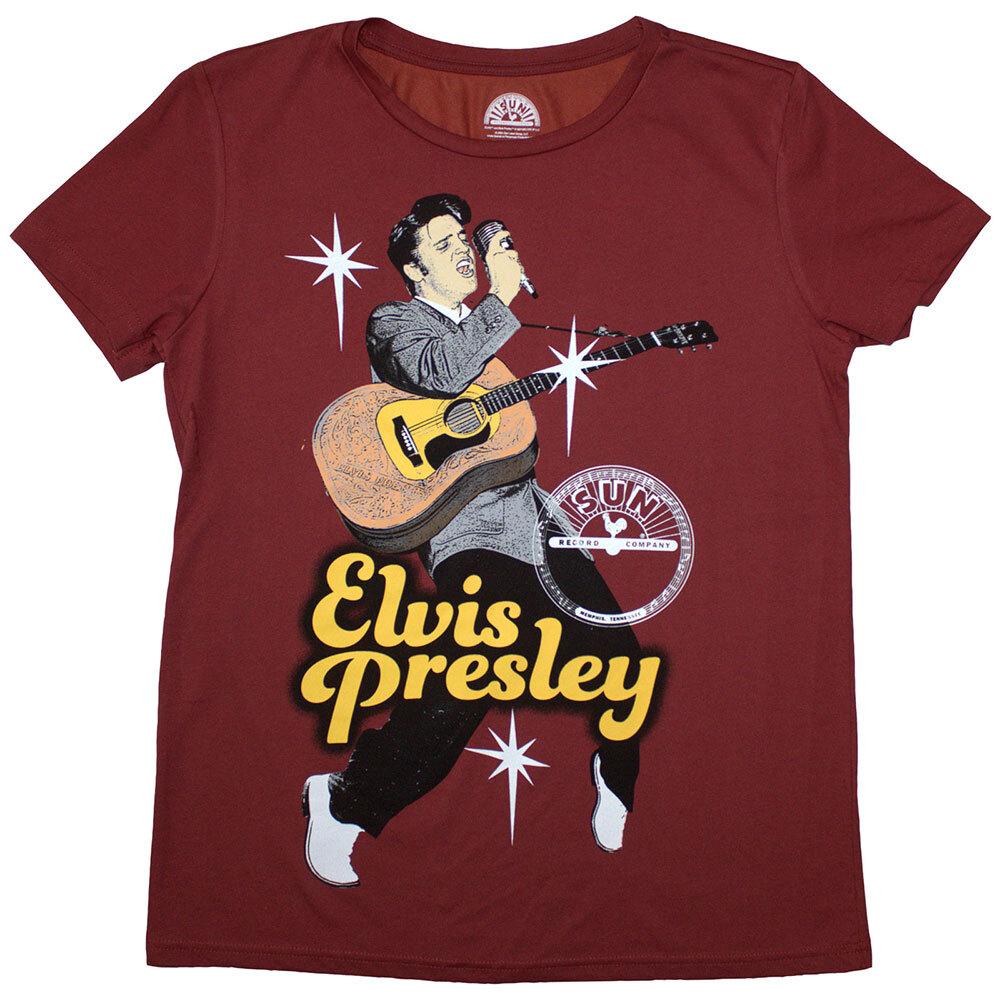 Sun Records Ladies T-Shirt: Elvis Mic (Medium) XL