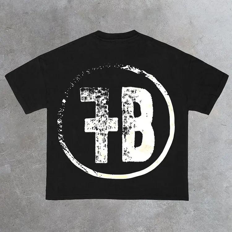 Vintage Kind Gottes Grafikdruck 100% Baumwoll-T-Shirt Herren Y2K Sommer Kurzarm Vintage Oversize T-Shirt Streetwear Damen Top