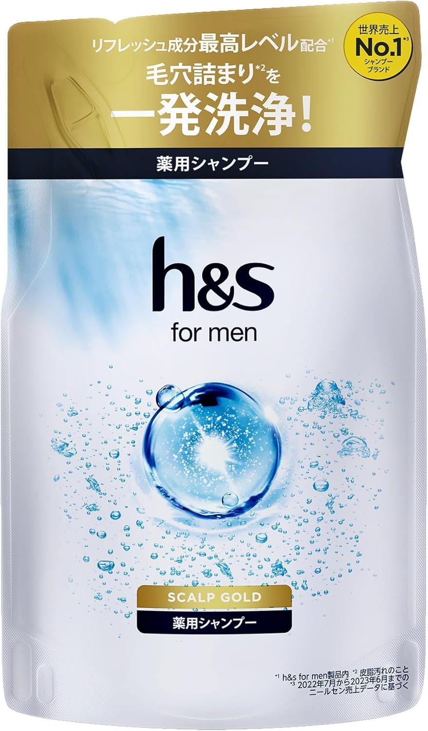

for men Scalp Gold Medicated Shampoo 300mL Refill x 10 Set h&s