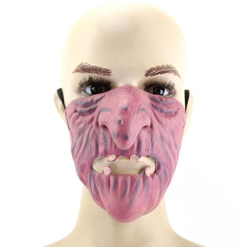 Halloween Wild Funny Mask Masquerade Cos Half Face Mask Latex Half Face Mask Funny Mask