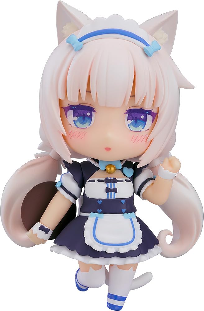 Good Smile Company Nendoroid Nekopara Vanilla Sekai Connect Ver. Movable Figure 100mm Plastic Painted with Base