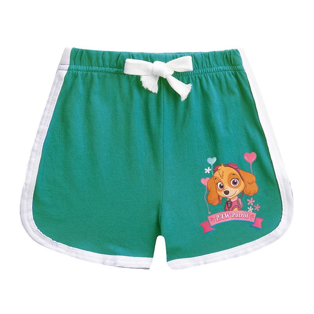 Paw Patrol Girls' Stylish Summer Outfit Set – 2022 Fashionable Short-Sleeve Two-Piece for Small & Medium Children