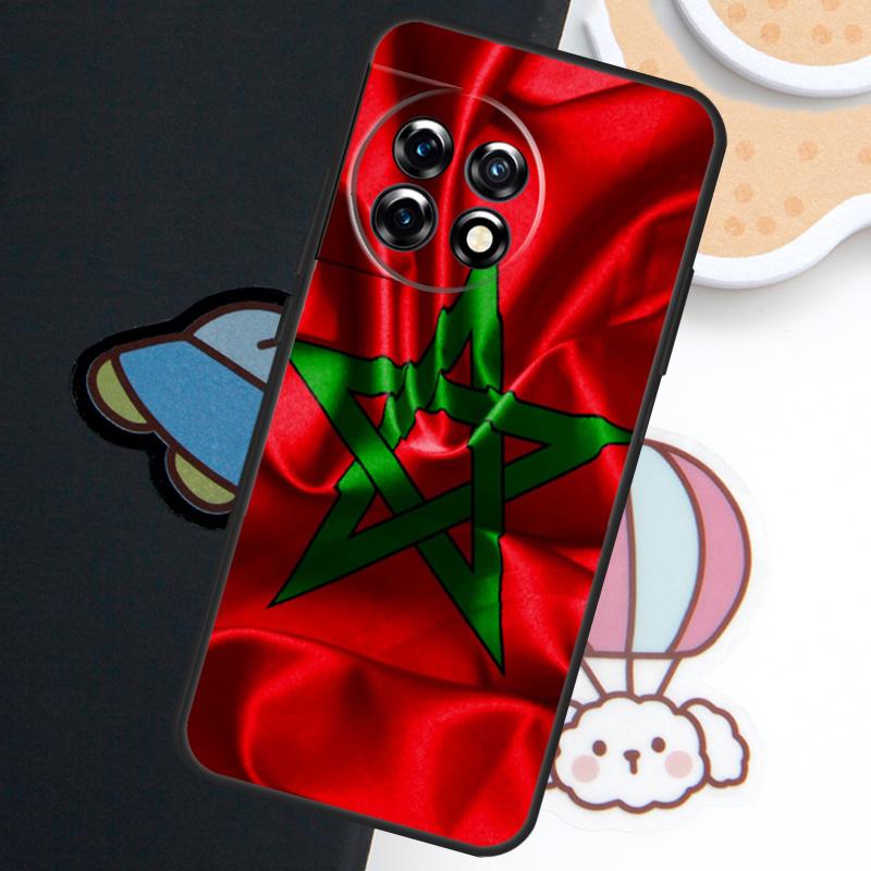Morocco Moroccan Flag Case For OnePlus Nord 5 CE 3 4 Lite N20 N30 OnePlus 15 13 12 11 10 Pro 10T 12R 13R 15R Cover