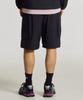 Nyuballanseu Nbnvg21513 / Uni Frozen Cotton-Like Cargo Knee-Length Bermuda Shorts (Black)