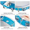 10 Inch Hand Held Tambourine Double Row Tambourine Drum Set Percussion Instrument Musical Educational Toy Instrument