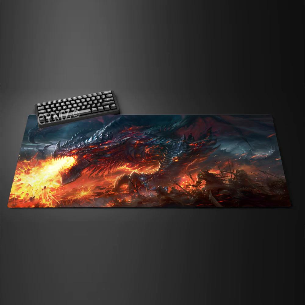 Fantasy giant demonic dragon Mouse Pad Desk mat Gaming mats rubber antislip Durable desk accessories Keyboard desktop pads rug