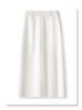 Women's White High-Waisted Midi Skirt - Versatile Summer 2025 Fashion