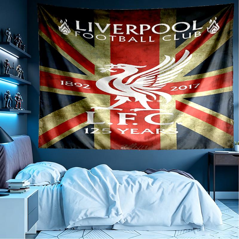 Liverpool F.C Print Tapestry, Lightweight Wall Hanging, for Bedroom, Dorm, Living Room, Home Art Decor - Birthday Christmas Gift for Friends