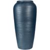 Black Brushed Ceramic Vase with Silk Daisy Flowers for Weddings