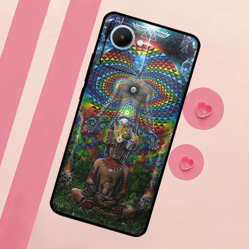 Spiritual Trippy Psychedelic For Realme C67 C75 C63 C61 C71 C55 C51 C65 C53 10 11 12 13 14 15 Pro Plus GT6 GT7 Pro Case