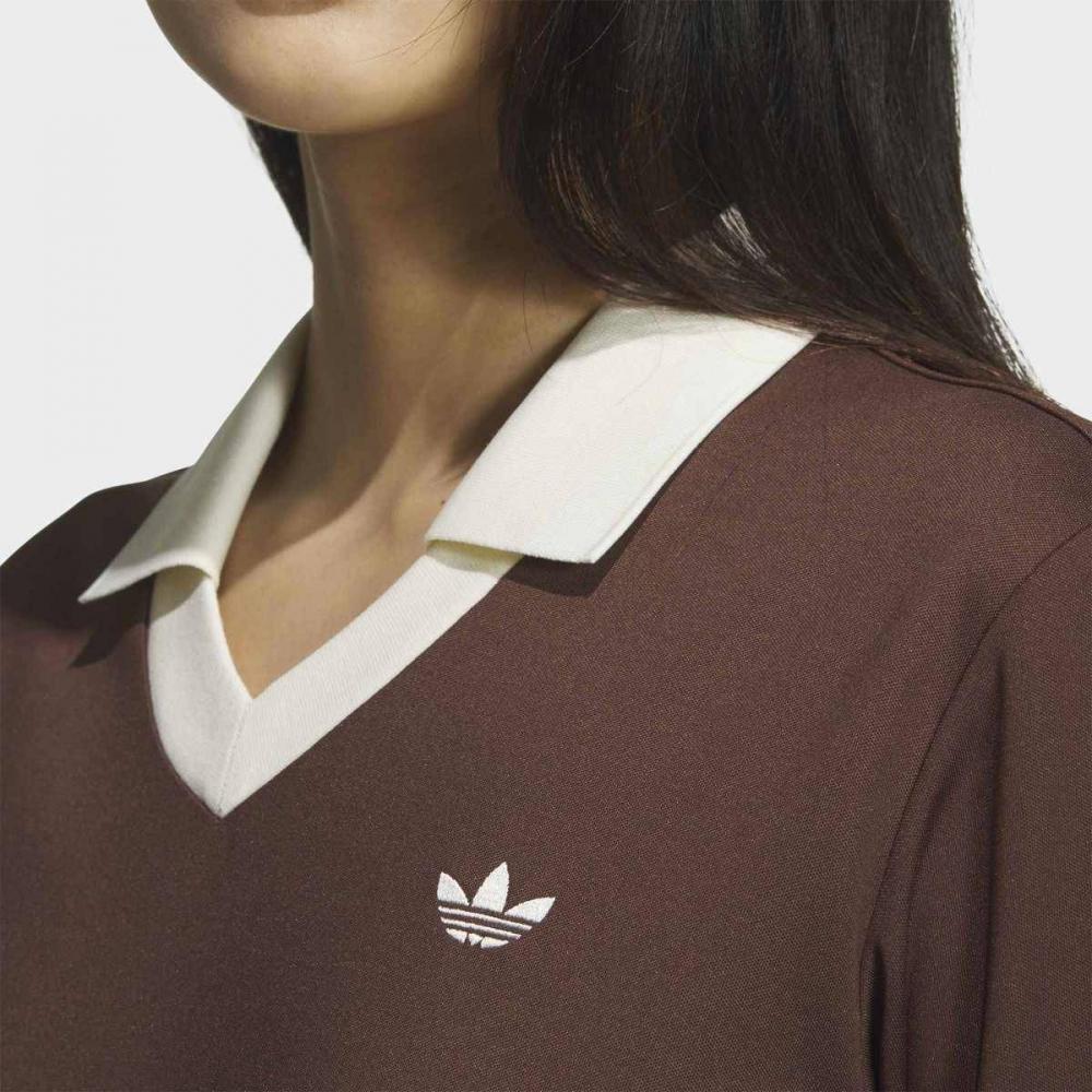 adidas V Neck Jacquard Jersey Kf3240