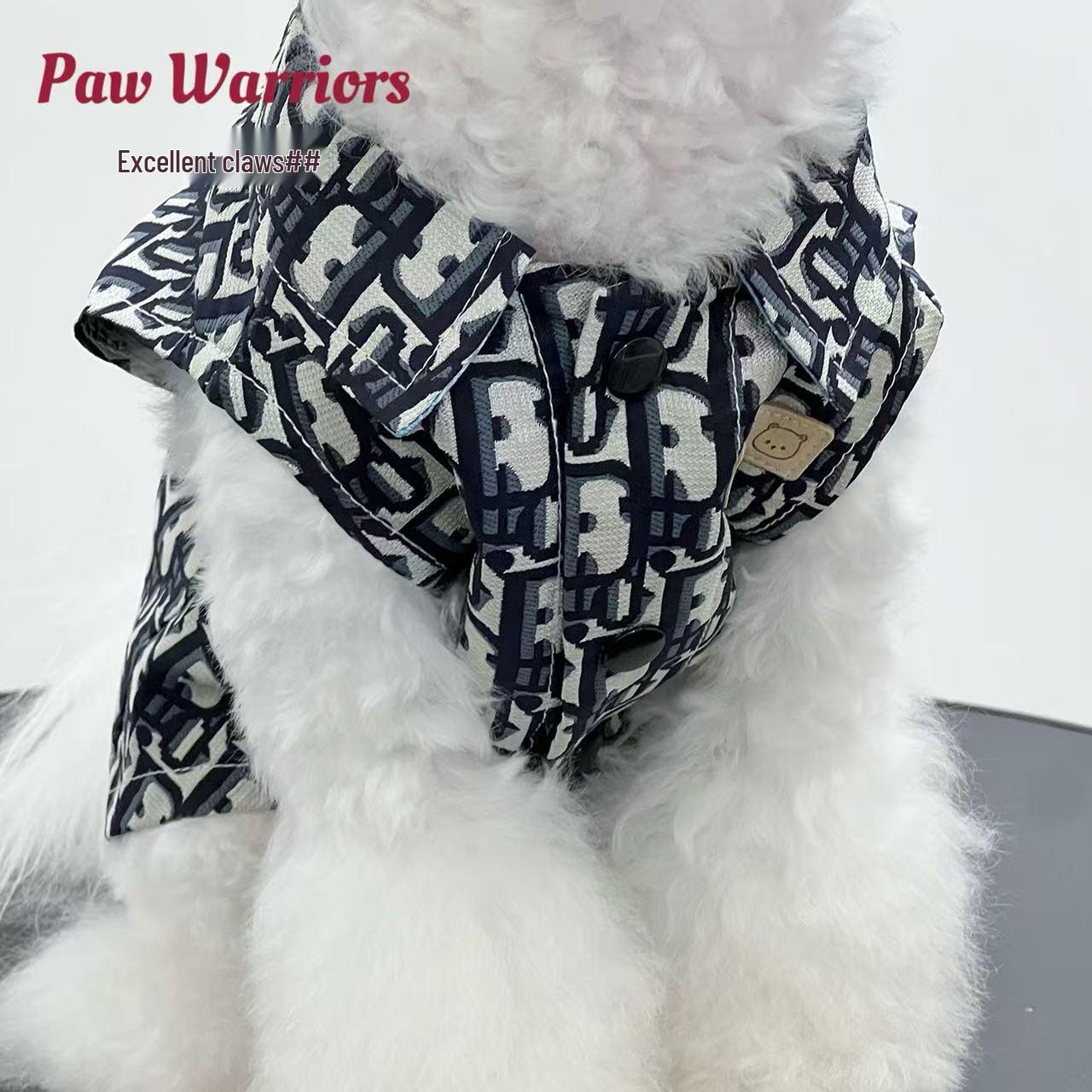 

Роскошный джинсовый безрукавный жилет для собак - Подходит для золотистого ретривера, тедди, бишона, шнауцера, корги M (4-6 lbs)