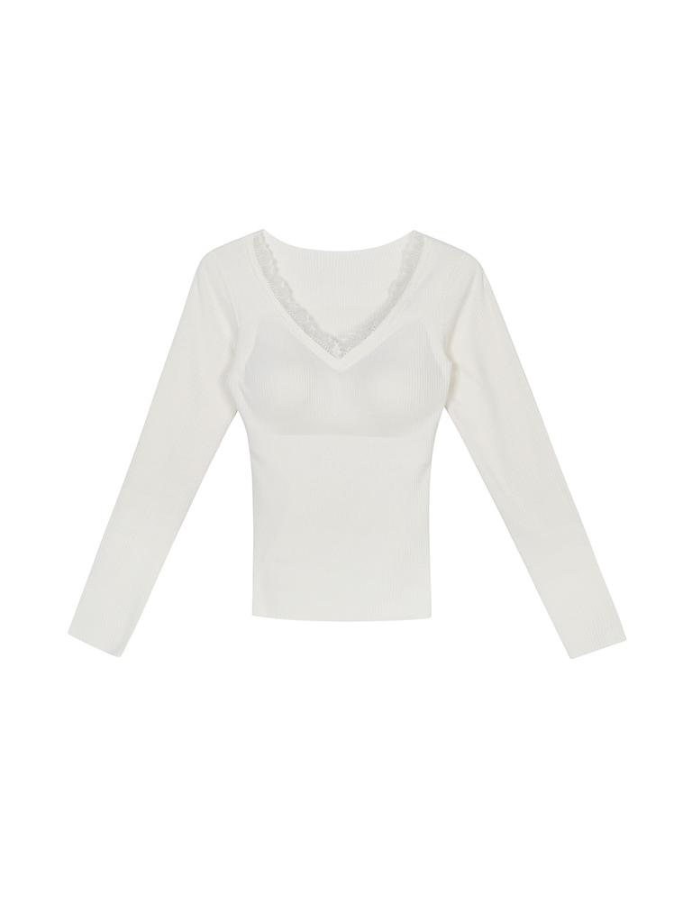 Cashmere Silk Thermal Underwear with Chest Pads, Women's Autumn and Winter Slim-fitting, Hot and Thin Long Johns, Long Johns Inside and Outside