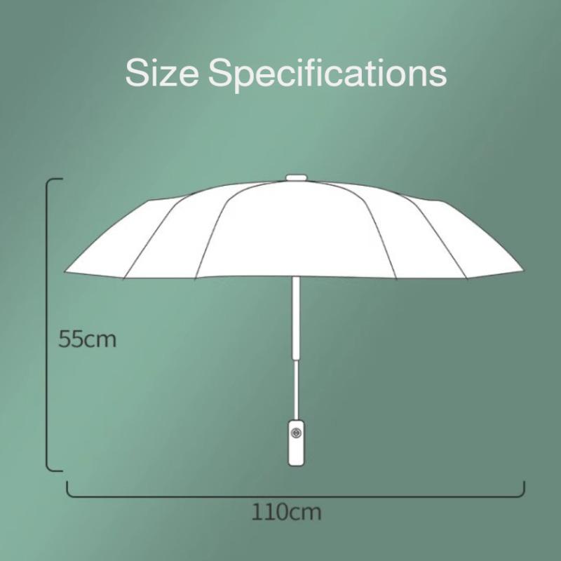 Folding umbrella transparent folding umbrella one-touch automatic opening and closing plastic umbrel