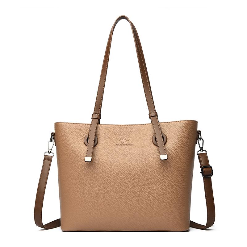 Damen Minimalistische Tragetasche, Schultertasche mit großem Fassungsvermögen, Retro Tragetasche, Damenhandtasche, Modische Alltags-Schultertasche