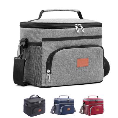 15L Picknicktasche Lunchbox für Männer Frauen Tragbare Weiche Lunchbox Auslaufsicher mit Verstellbarem Schultergurt für Arbeit Picknick Reise