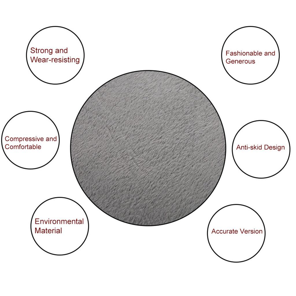 Rotating Car Swivel Seat Cushion Rotatory Chair Pad Comfort Skidproof Antiskid Home Use Sponge + Fleece Rotating Chair Pad