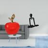 Simulation Ceramic Sculpture Ornament for Home Cafe Study Room Holiday with Abstract Thinker