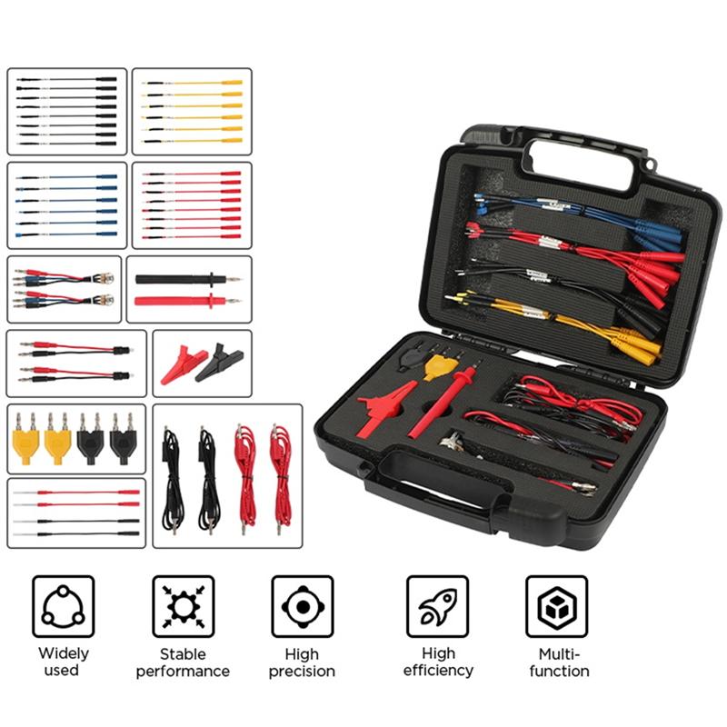 48Pcs Automotive Lead Test Kit Test Lead Kit Banana Plug Diagnostic And Test Connection Aid For Control Systems