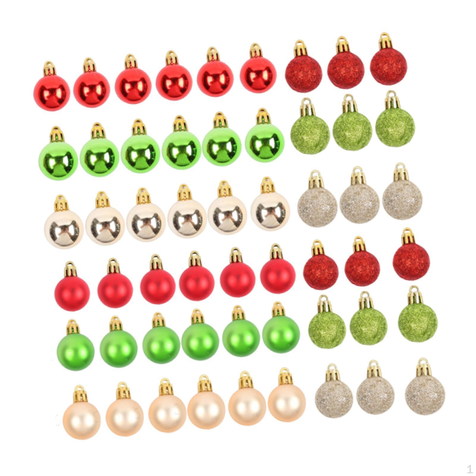

54 шт. Декоративные рождественские шары Праздничные подвесные украшения для дома и улицы Рождество
