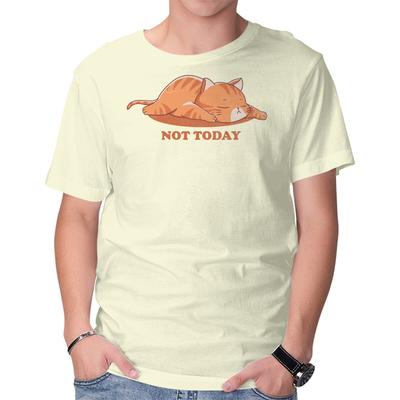 Unisex Crew Neck T-Shirt Not Happening Today Graphic Short Sleeve Casual Tee