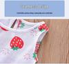 Girls' Floral Summer Princess Beach Dress, Cotton Silk Tank, A-line Skirt