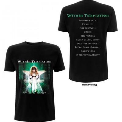 Within Temptation Unisex Adult Mother Earth Back Print Cotton T-Shirt
