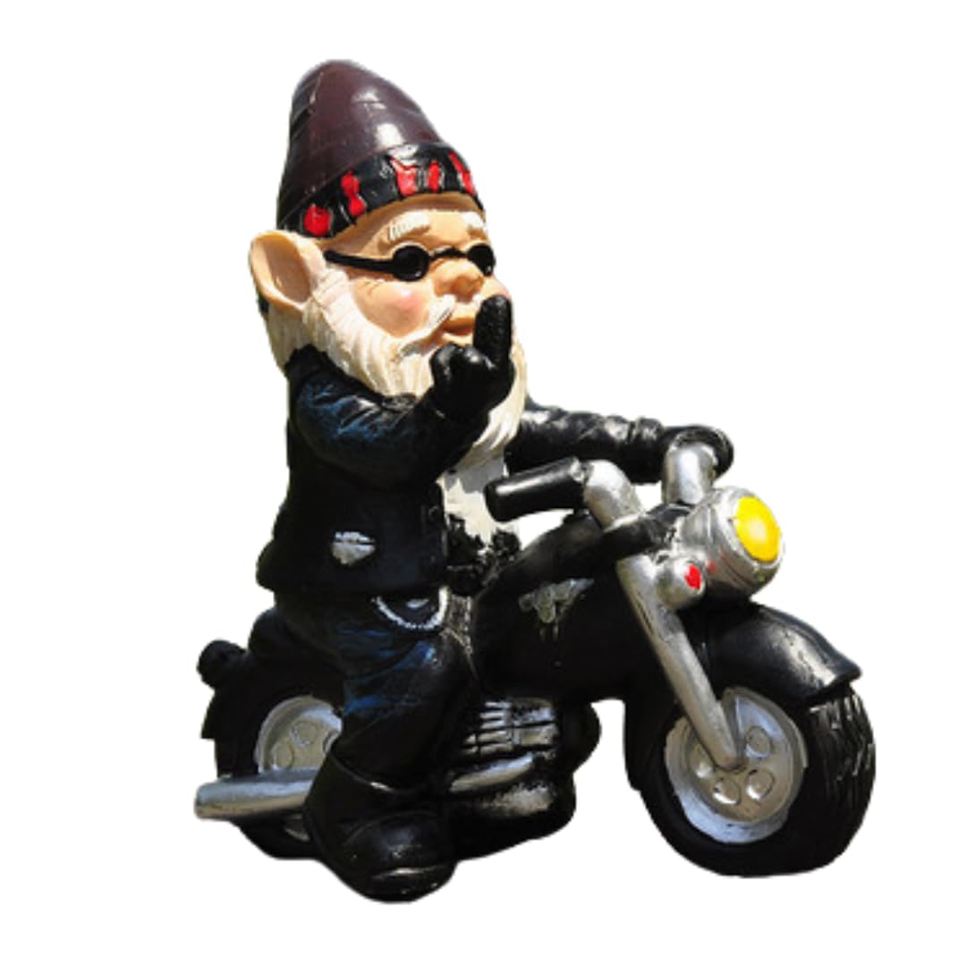 

Genome Dwarf Garden Resin Bad Boy Motorcycle Biker Gardening Decorative Harley Davidson [CALIFAKT] Ornament, Craft, Ornament, Ornament, Figurine,
