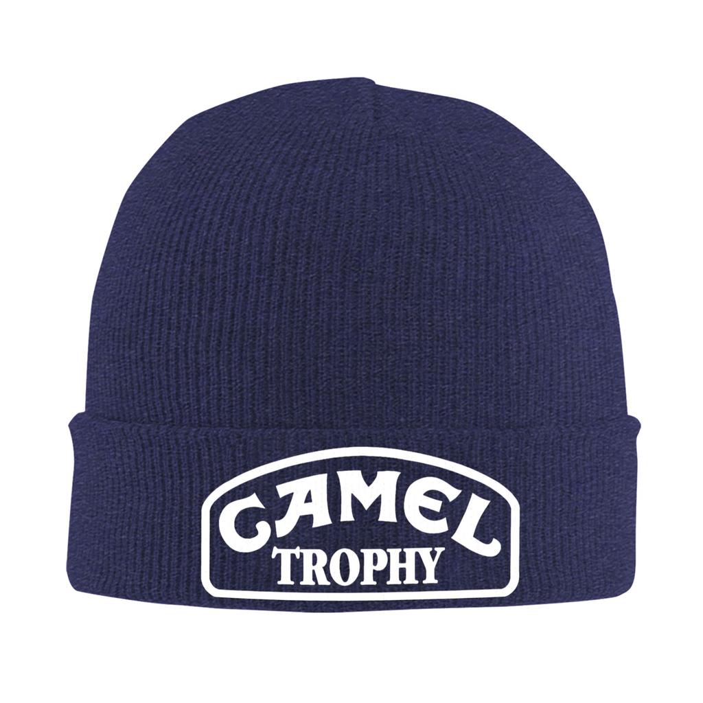 Camel Trophy Knitted Hat Womens Mens Beanie Winter Hats Acrylic Vehicle Logo Warm Melon Cap