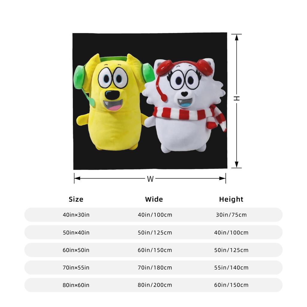 Tylers And Snowi Gaming Fleece Blankets Game Anime Customized Throw Blankets for Home Hotel Sofa 125*100cm Rug Piece
