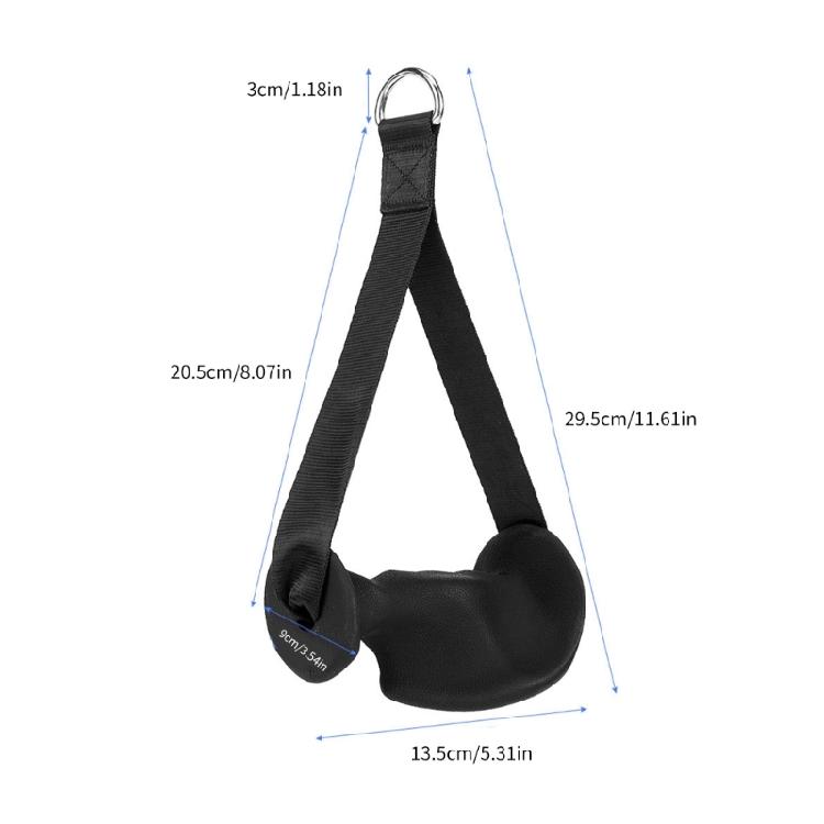 Ergonomic Pulley Cable Machine Handle Fitness Workout Band Handle Heavy Duty Working Out Handle for Gym Enduring
