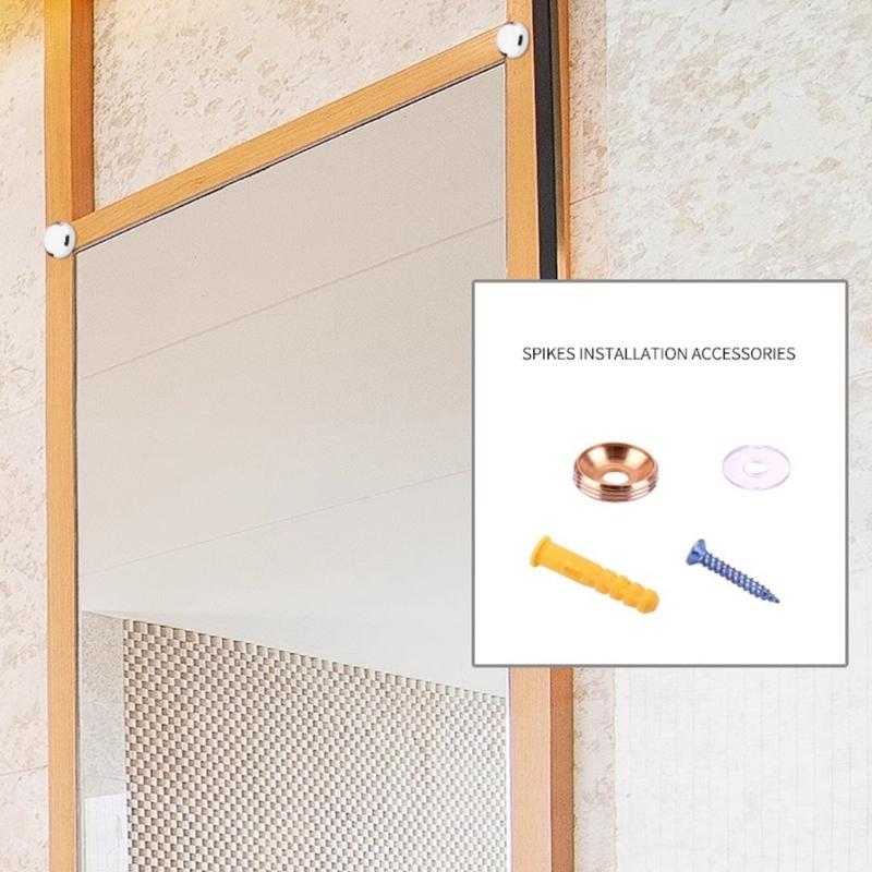 4Pcs Billboards Decoration Nails Glass Fasteners Fixing Nails Advertisement Nails Mirror Decorative Screws Fasteners