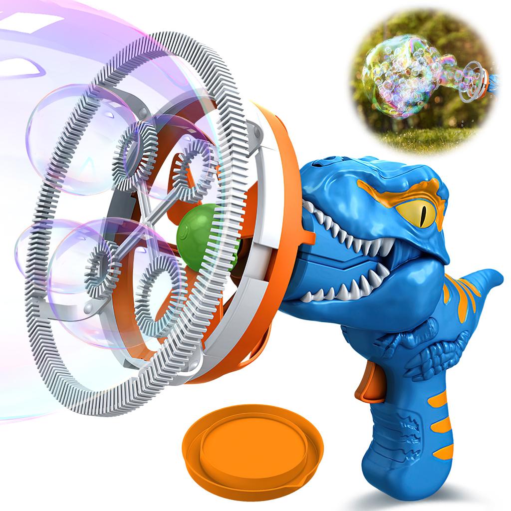 Seifenblasenpistole, Seifenblasenmaschine, Dinosaurier-Seifenblasenmaschine, Spielzeug, geeignet für Kinder und Kleinkinder, Seifenblasenpistole, Partygeschenke, Geburtstag