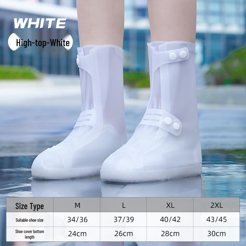Waterproof Non-Slip Silicone Shoe Covers for Men and Women - Thickened Wear-Resistant Rain Boots