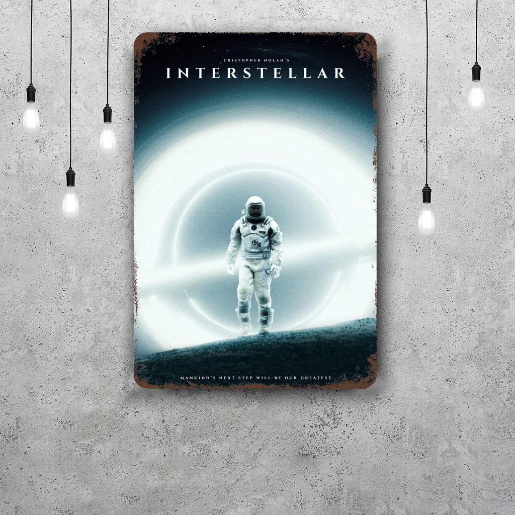 interstellar Decor Vintage Metal Signs Tin Signs Captain Poster Decor for Bar Pub Club Man Cave Wall Decoration